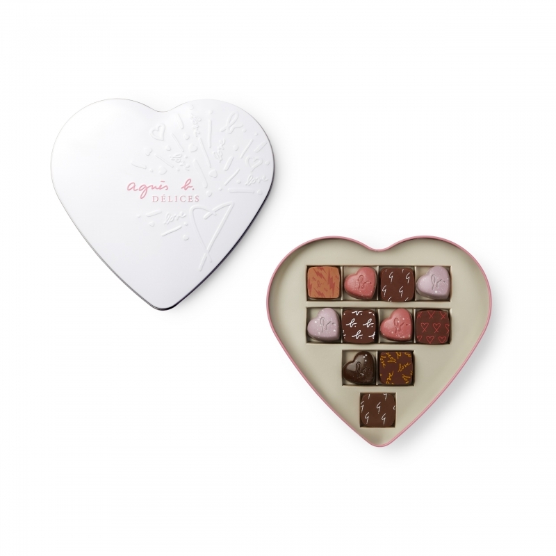 agnès b. DÉLICES_Bonbon夾心朱古力心型禮盒 11粒