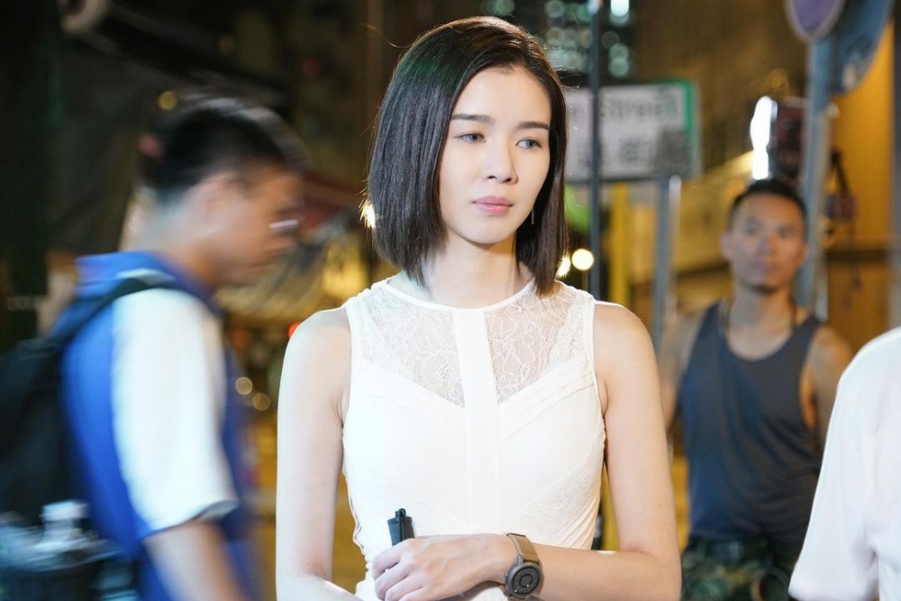 麥明詩喺TVB拍劇劇照