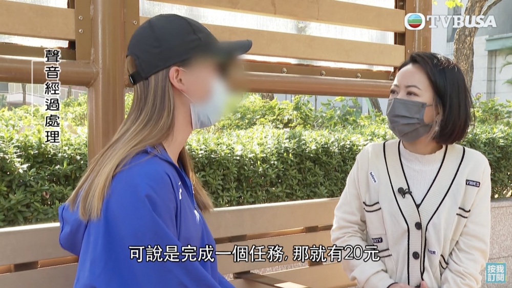 一開始Cat就收到唔同嘅YouTuber帳號,要佢幫手「畀like」、「訂閱」,每完成一個任務有$20佣金