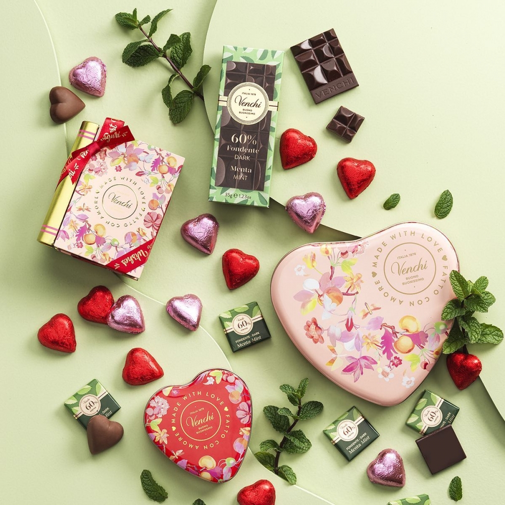 意大利百年頂級朱古力品牌Venchi為情人節推出多款限定朱古力禮盒~