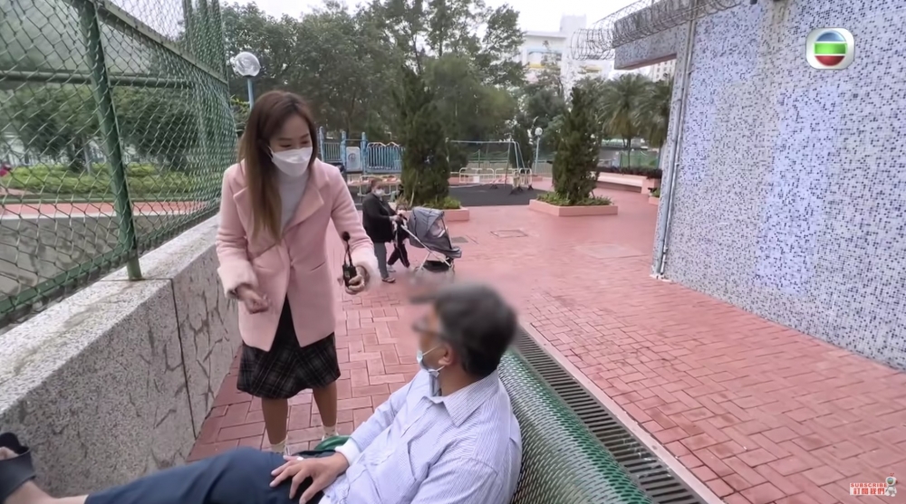 吳幸美阻止怪叔叔喺幼稚園門外做不雅行為,更質問佢:「知唔知自己犯法?」