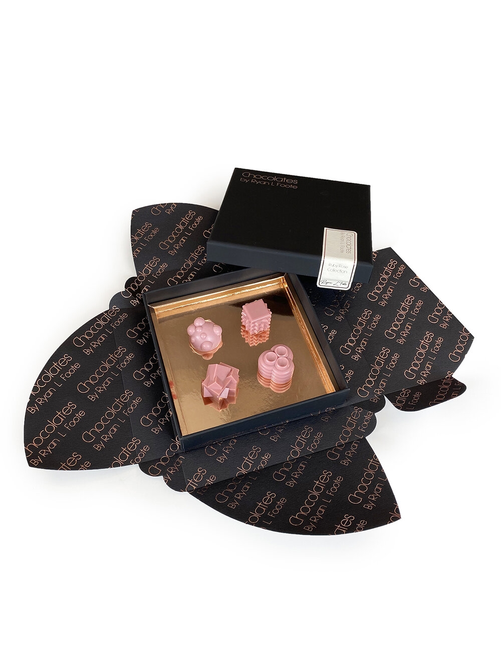 Chocolates by Ryan L Foote_4PCS RUBY CHOCOLATE BOX