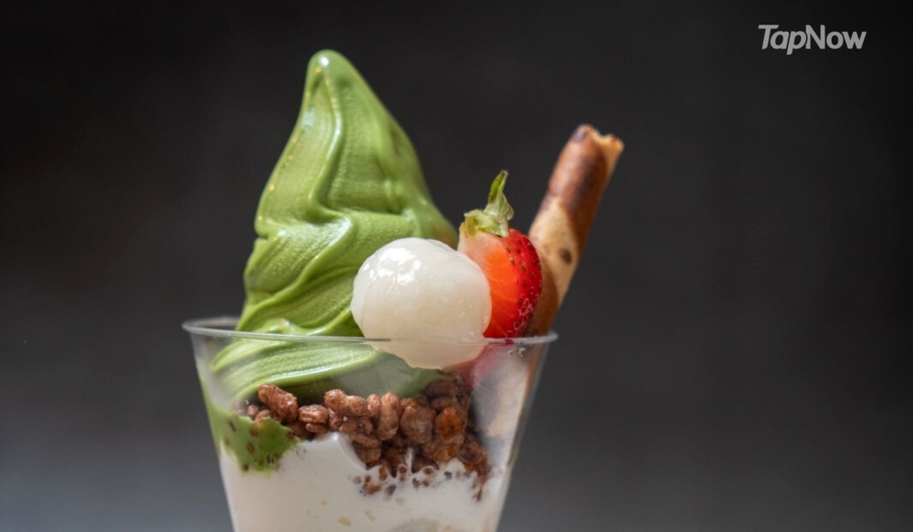 記得留返嘅肚食宇冶抹茶芭菲!