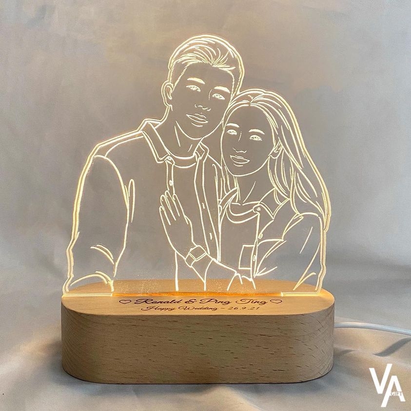情人節禮物2022 | 情侶人像夜燈