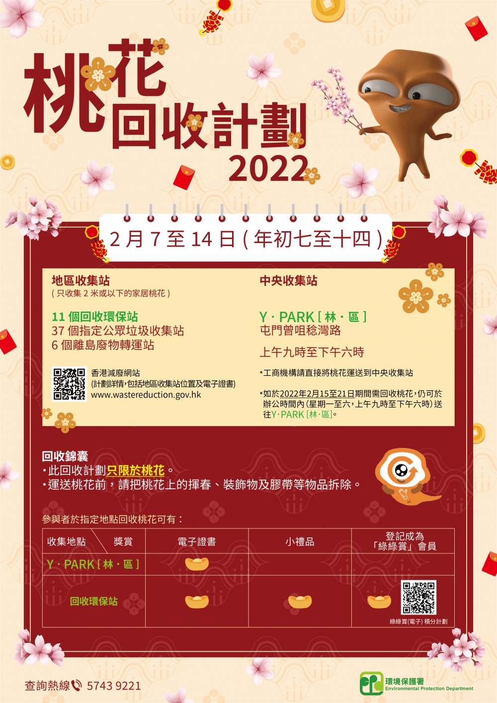 環保署:桃花回收計劃2022