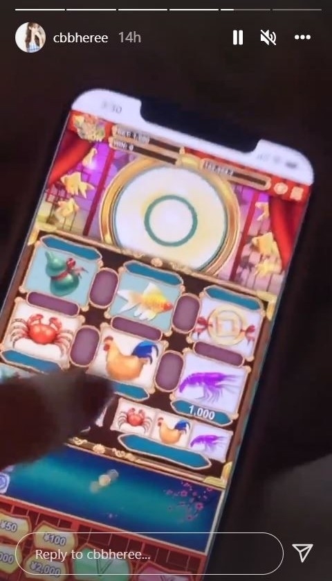 Cammi除咗愛晒高質生活外，仲成日喺IG Story分享網上賭場嘅玩法