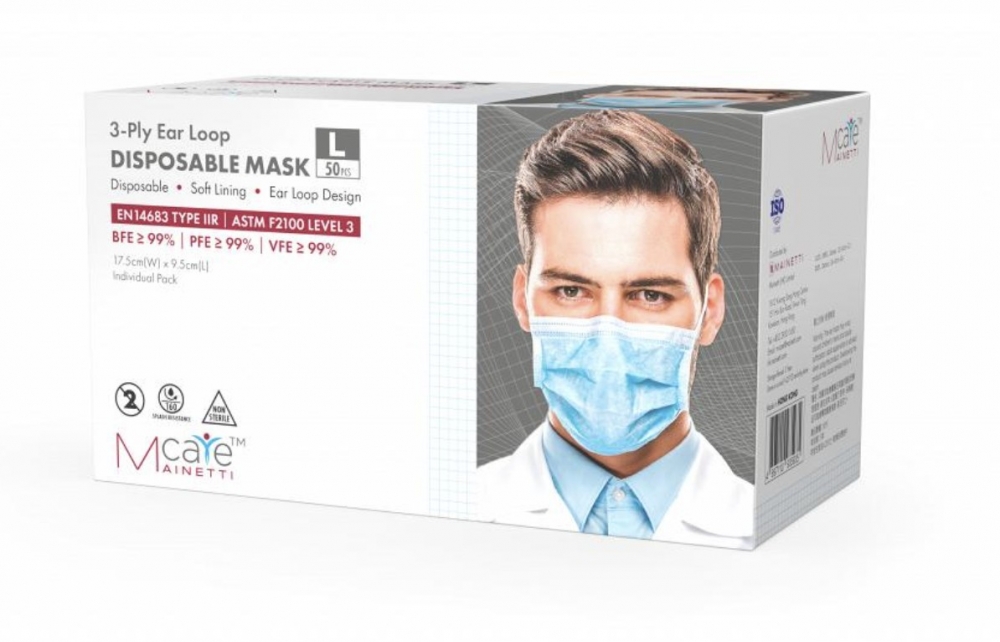 M-CARE 3 層醫用耳掛式 LEVEL 3 口罩 (50 個裝) 原價$79 現售$39.9