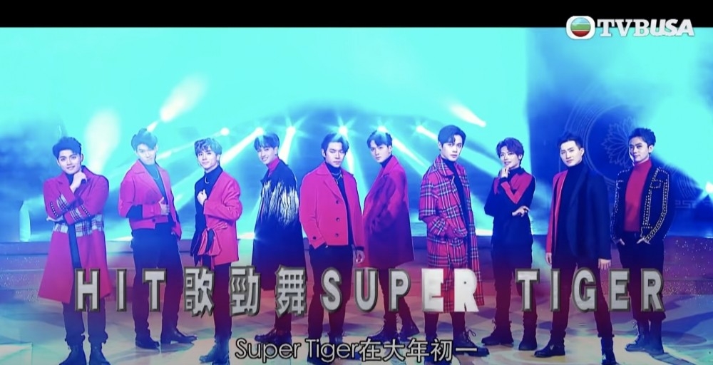 TVB 10人男團「Super Tiger」嘅演出掀起熱議