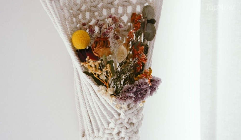 阿拉伯繩結可編織成又靚又實用嘅置物籃！