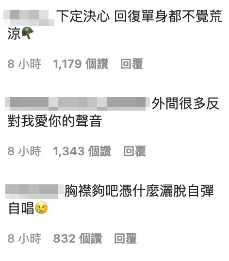 喺熊仔頭聲明下以《反對無效》歌詞留言。