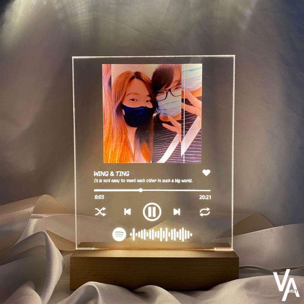 情人節禮物2022 | 透明Spotify播放器小夜燈