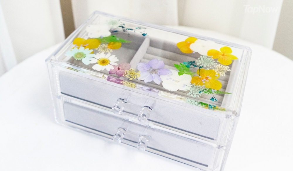 押花首飾盒