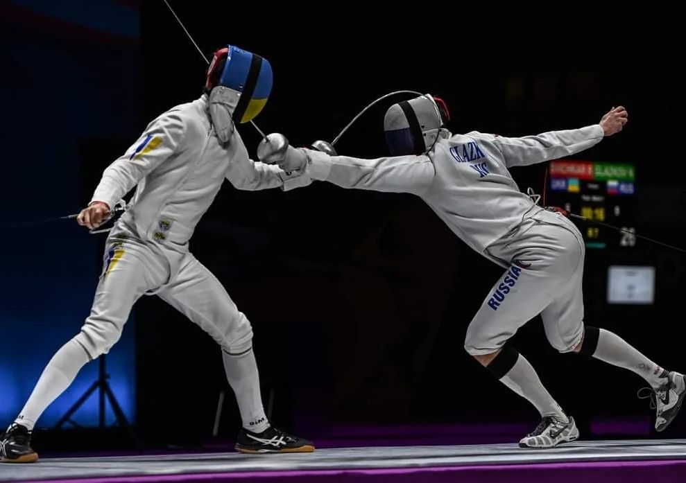 最後一日嘅團體賽原訂將由Klod Yunes、Maksym Haravskyi及Andrii Pogrebnia出戰，但烏克蘭隊於16強戲劇性與俄羅斯隊相遇