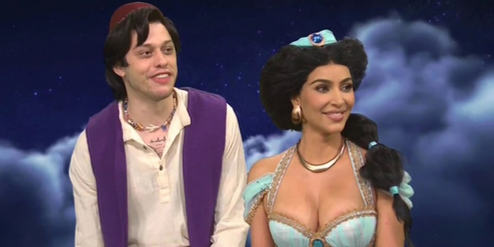 Kim Kardashian與Pete Davidson拍攝搞笑節目後傳出緋聞。