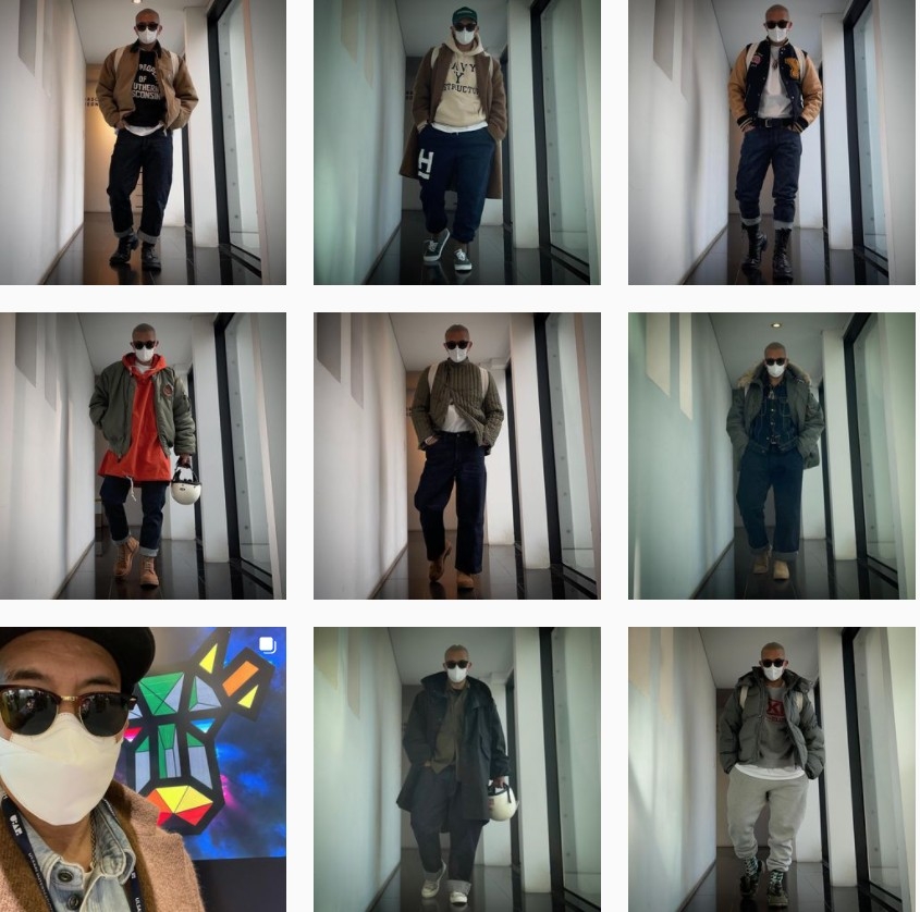 對fashion十分關心嘅具俊曄IG除咗穿搭照，多數都係去藝術展等日常照