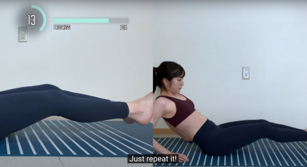 把膝蓋屈曲到心口前，然後往外推開。