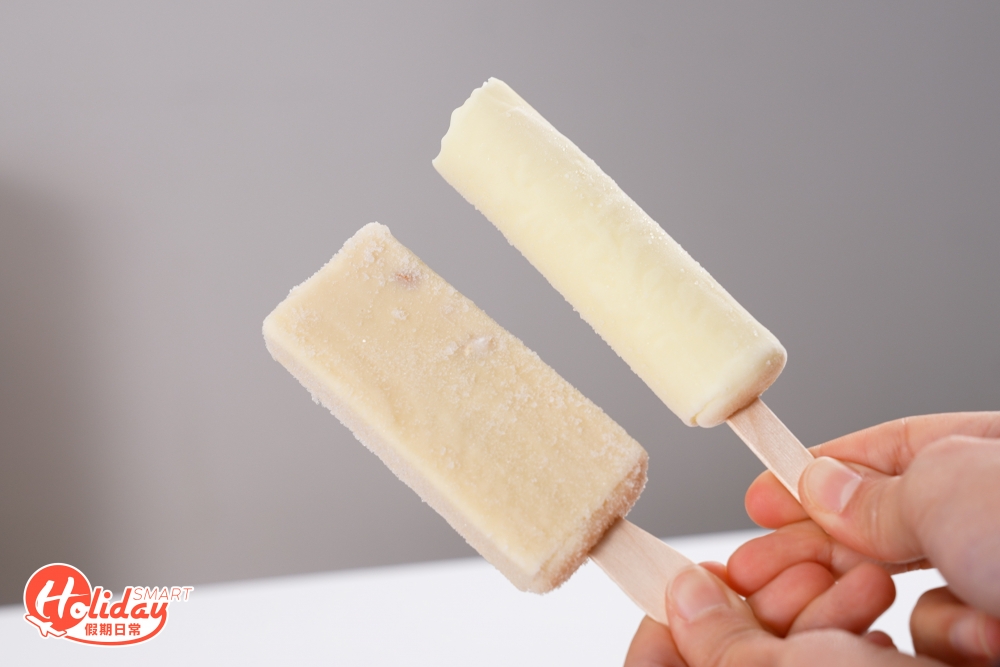 牛軋糖雪條加入香脆花生粒，帶有微微堅果香，質地食落軟身，不會黐牙