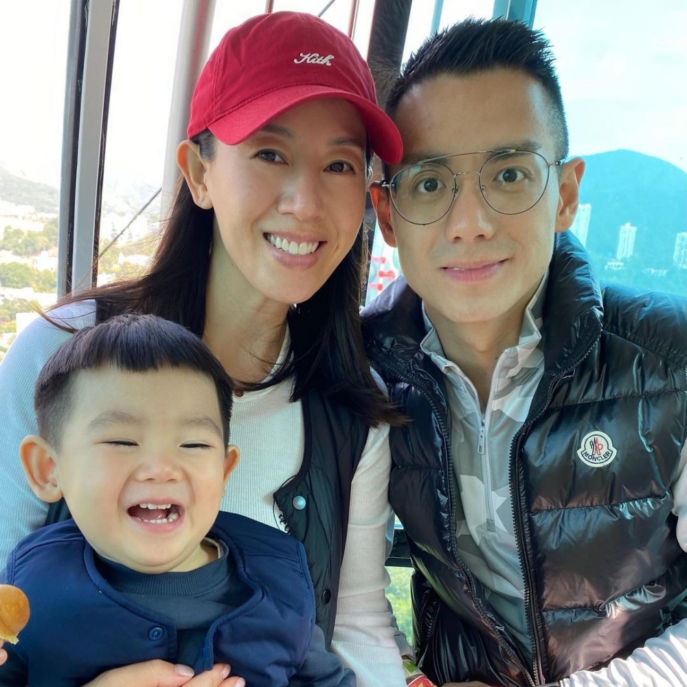 梁靖琪現時與老公施雋賢生活美滿。