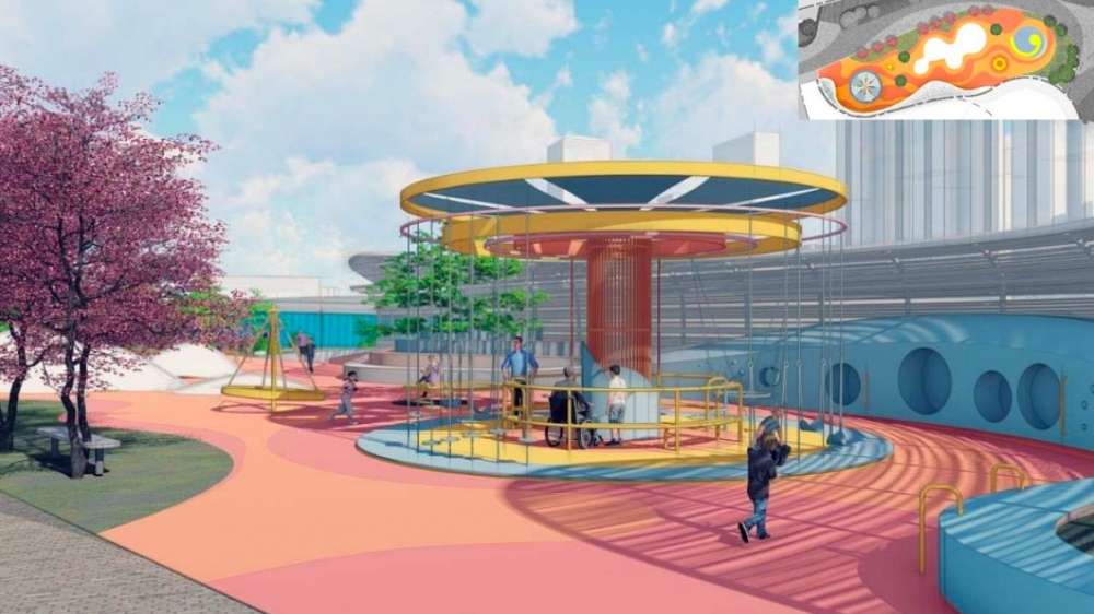 政府透露今次工程是首個委聘遊樂顧問設計遊樂設施的海濱項目，所以遊樂區將設有别於香港一般公共空間的嶄新及創意設施。