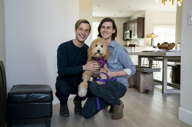 Tyler與男友Clint合照