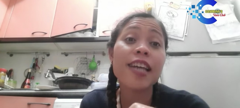 片中外傭姐姐表情不屑,廣東話雖然唔正,但十分流利,加上爆出好多金句,成功爆紅。