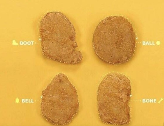 原來麥樂雞有4種形狀~