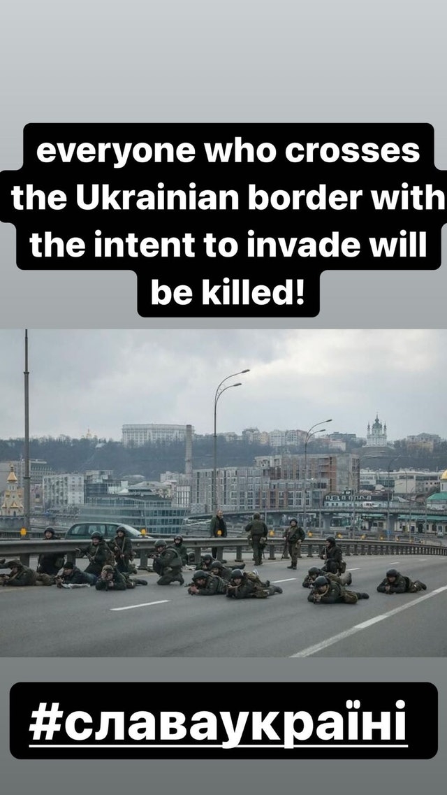 更在IG限時動態中發出強烈言論。