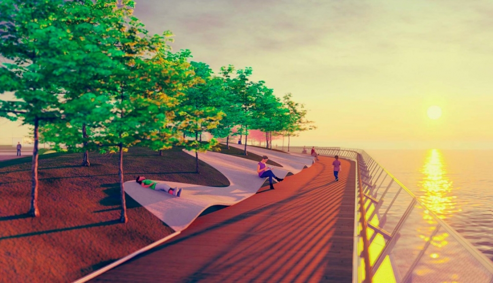 當局最新計劃會在該休憩用地興建一段新海濱長廊，屆時將會設有多用途活動空間、跨代共融遊樂空間、臨海休憩空間及嬉水區等。