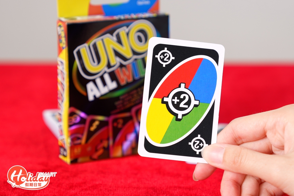 「Wild Targeted Draw 2」出牌者可以指定其中一位玩家罰抽兩張牌，不再局限於罰下家，相比起Draw 2更加刺激，是考驗友誼的時候！