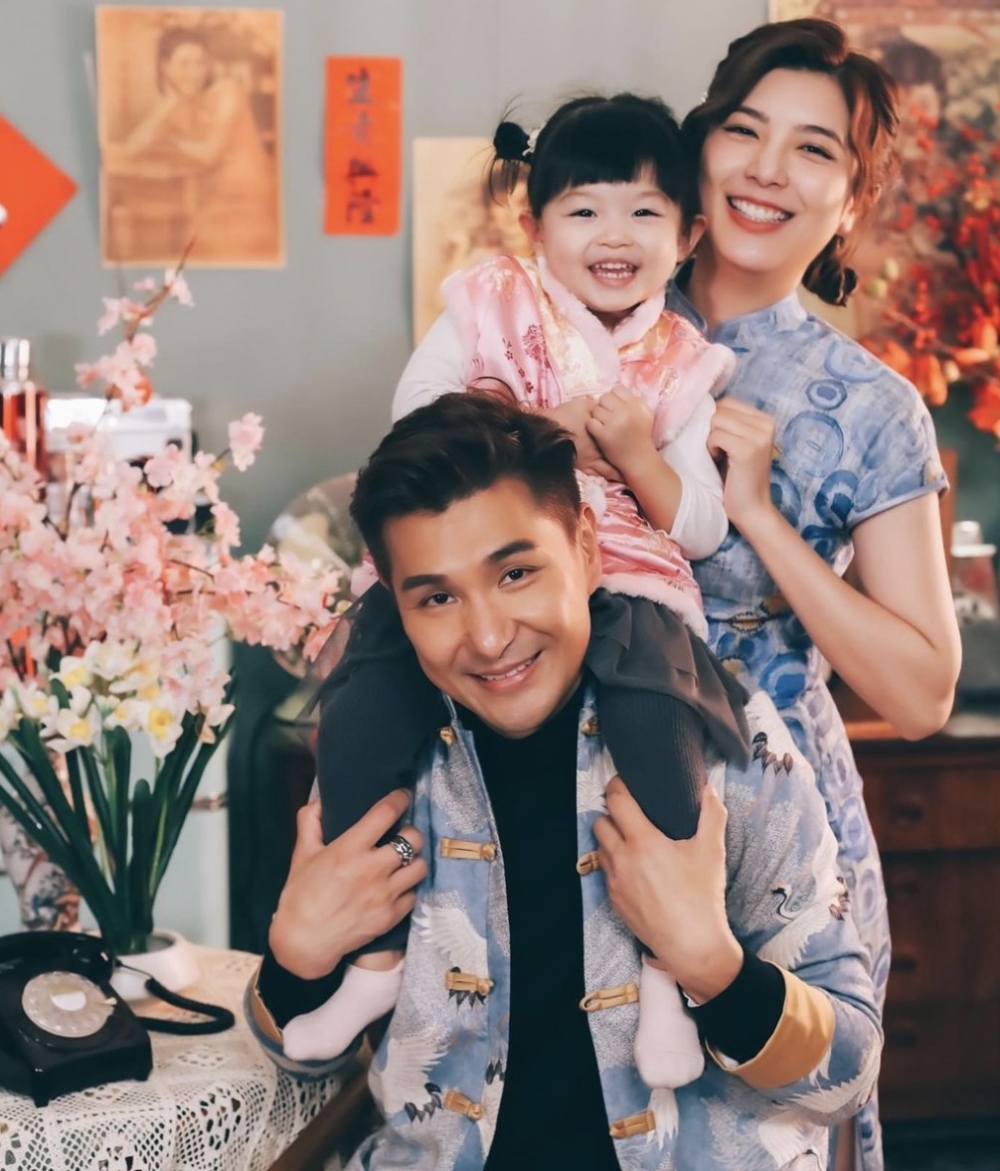陳展鵬同單文柔於2018年結婚,誕下小豬比~