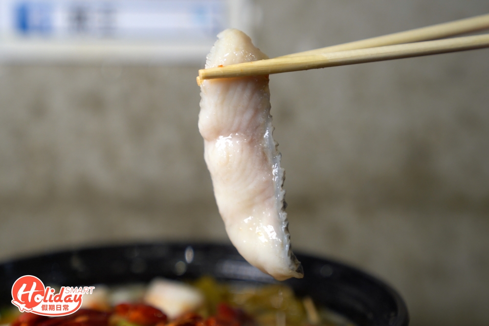 每片魚片大件,質地滑溜。