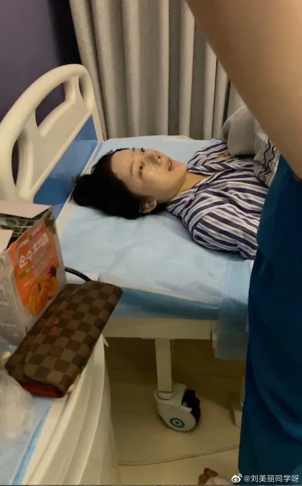 劉美麗公開疑似於2021年7月13日拍攝嘅相片,相中都美竹瞓喺病床上,似乎仍在恢復中