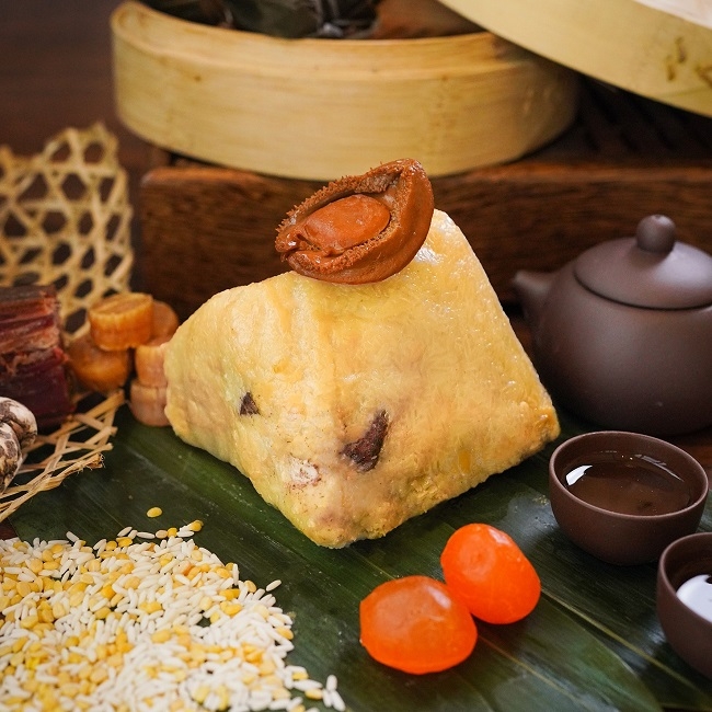 鮑魚瑤柱雲腿裹蒸糉