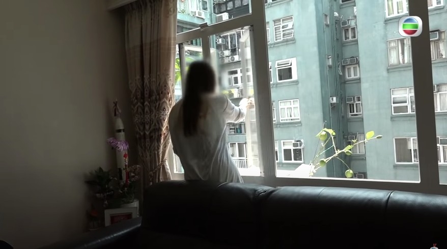 住戶謝小姐及時關上窗門,才防止到老鼠入屋。