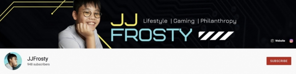 而YouTube banner亦經過佢嘅精心設計