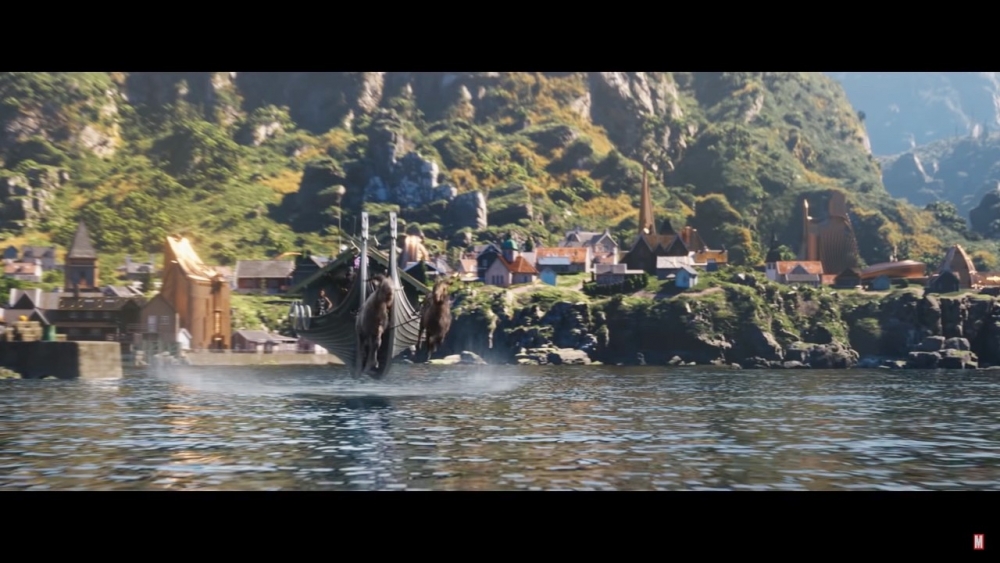 拖動飛船的兩隻山羊以原著漫畫中的雷神坐騎為原型。