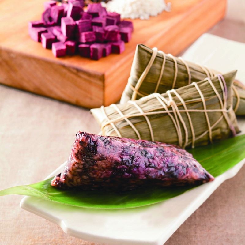 日本沖繩黑糖紫薯蓉紫米粽