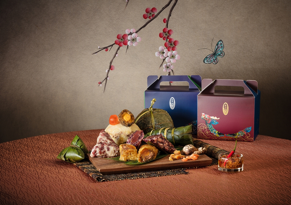 Dragon Boat Fe端陽糭套裝：鮑魚狀元裹蒸粽+西班牙黑毛豬瑤柱金腿醬油蛋黃粽+紫米豆沙甜粽+迷你紅豆粽+迷你XO醬