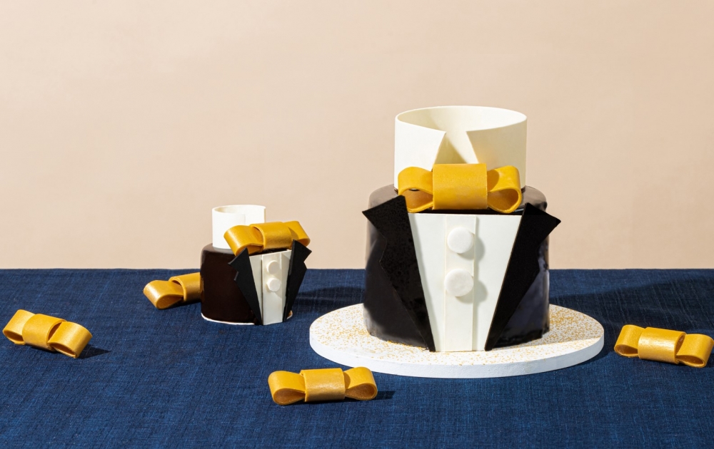 「紳士爹哋」朱古力伯爵茶蛋糕，仲有可愛的迷你版！