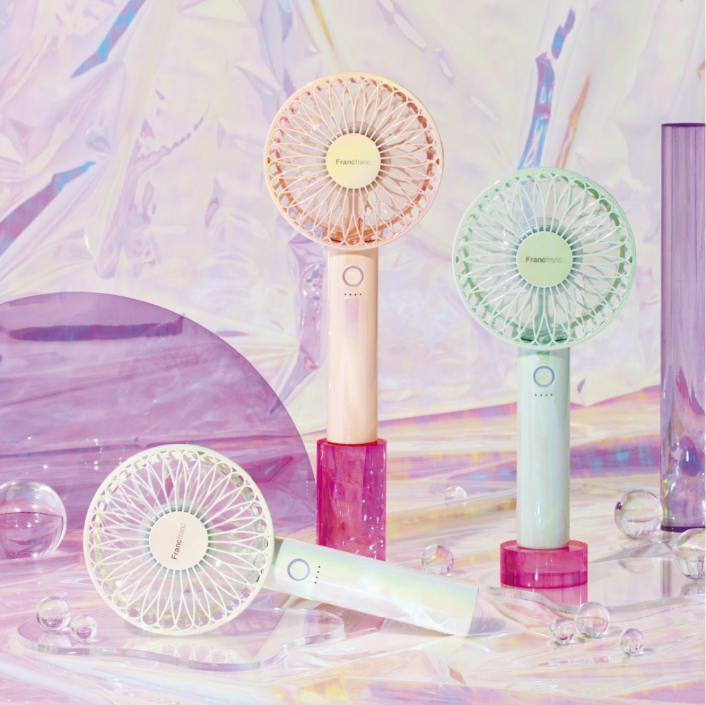 FRAIS Handy Fan Aurora手提風扇 (Aurora White/ Aurora Pink/ Aurora Mint-各$218)