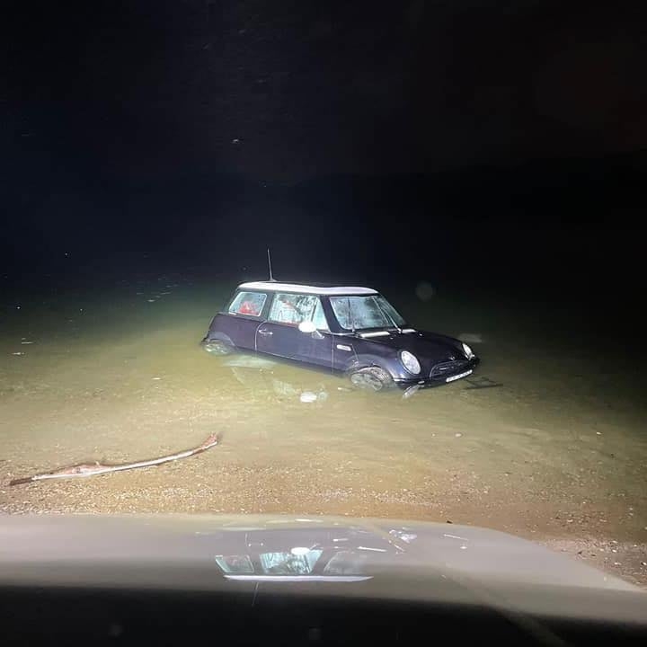 救車中