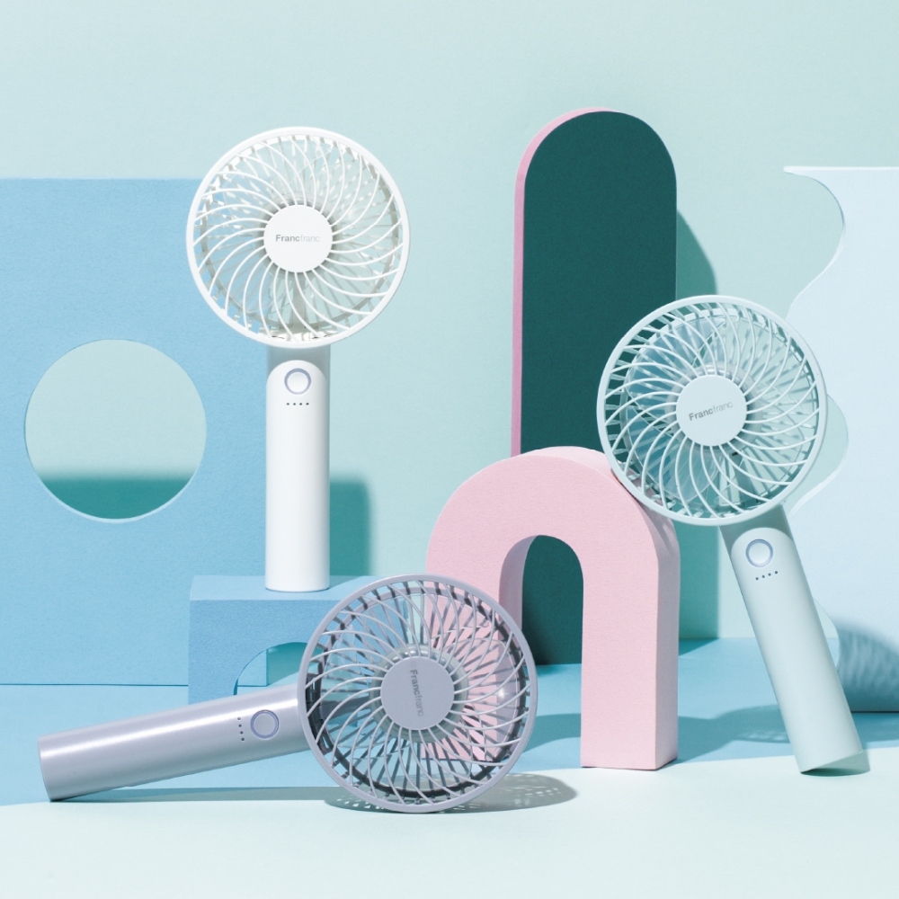 FRAIS Handy Fan 手提風扇(Gray/ White/ Mint-各$168)