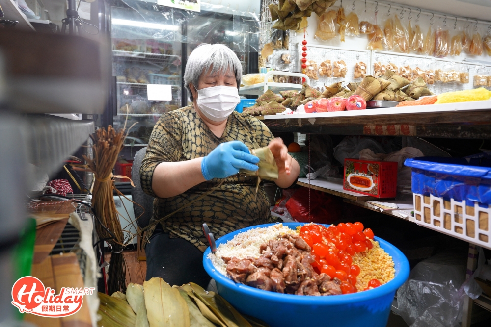 袁太包糭包足30多年，受到街坊喜愛，更被稱為中環「糭后」！