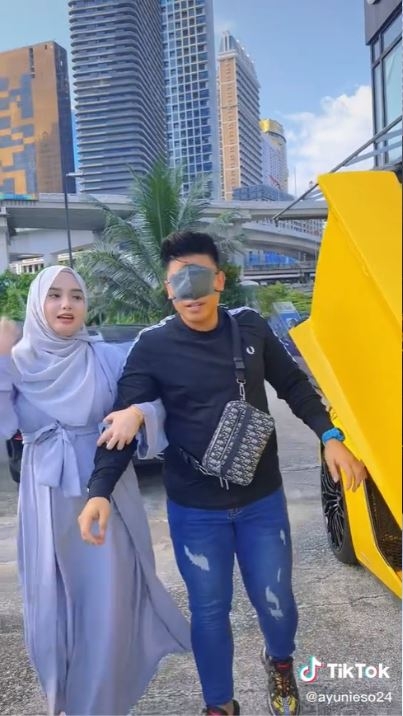 老婆帶老公落車