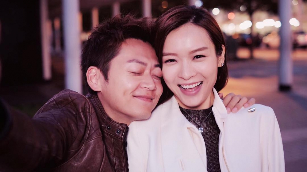 Ali與張振朗合照，兩人拍攝《踩過界》時已有合作