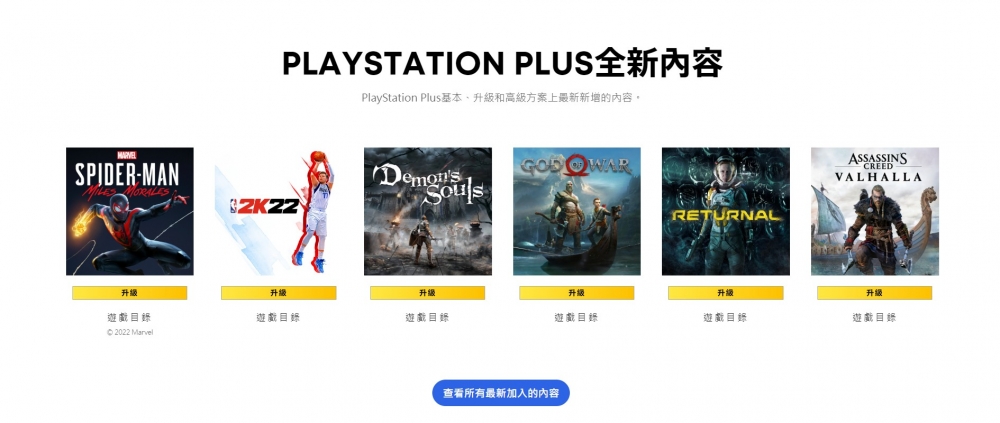 全新的PlayStation Plus遊戲庫加入更多人氣遊戲~