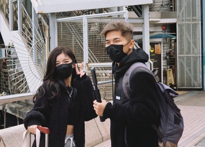 4月尾,游學修與女神Jessica公開戀情!