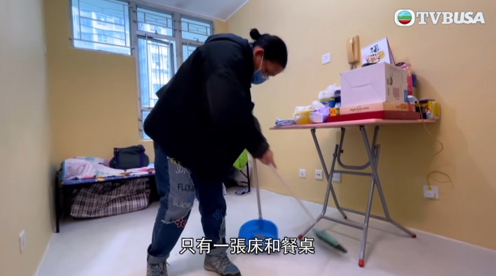 美華現已入住單人公屋單位，開始新生活～