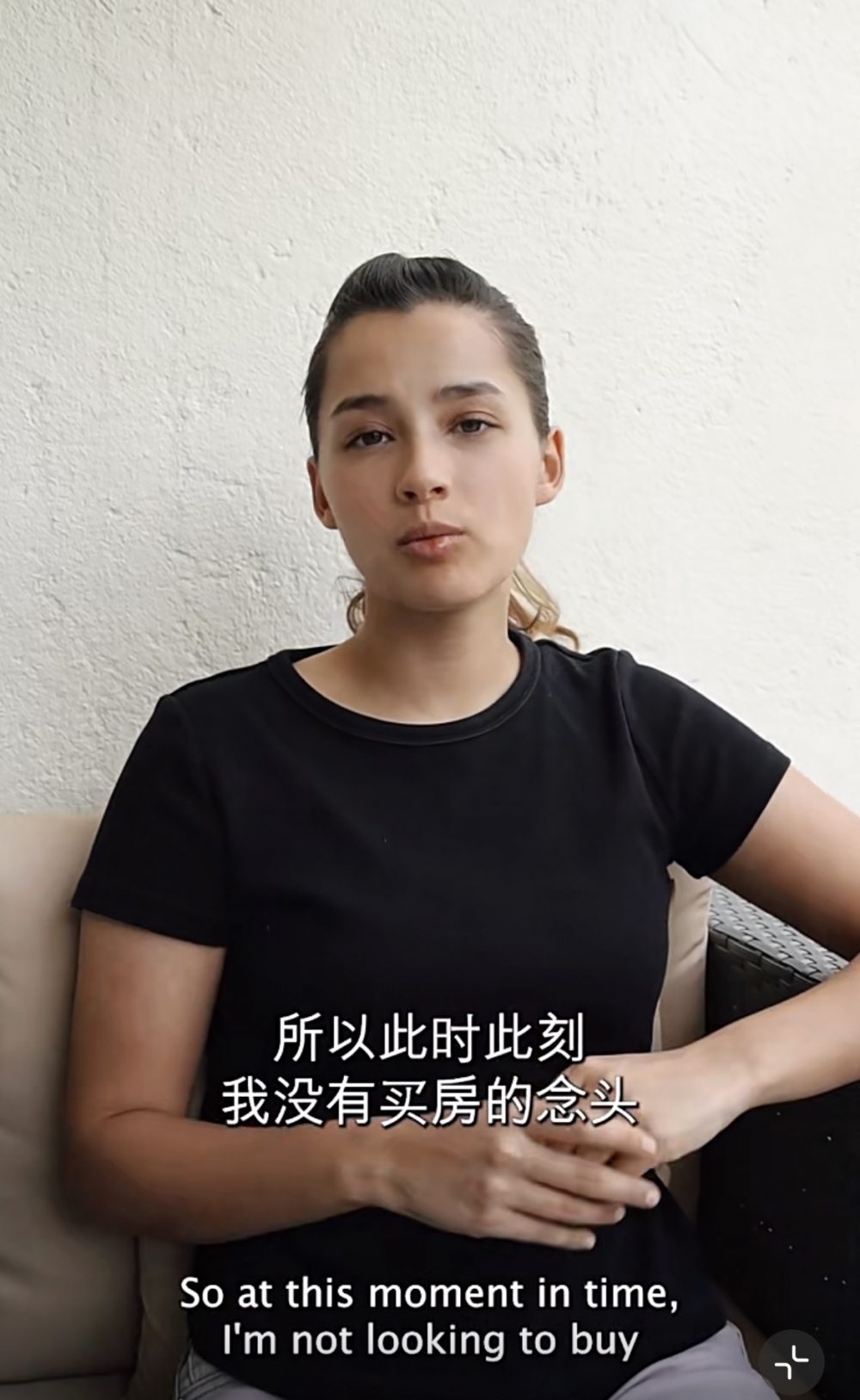 坦承買樓負擔大，並未有於香港置業打算