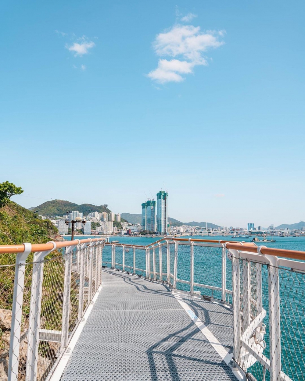 不同角度仲有釜山市區的景色。